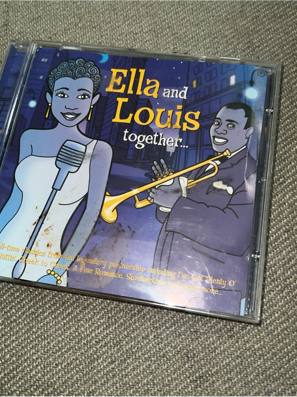 Ella and Louis Together... CD - Blue & Yellow Cover Art